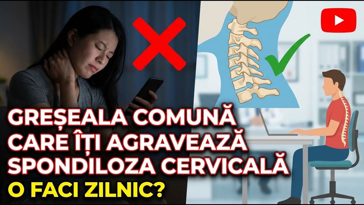 Greșeala Banală Care Îți Agravează Spondiloza Cervicală (O Faci Zilnic?)