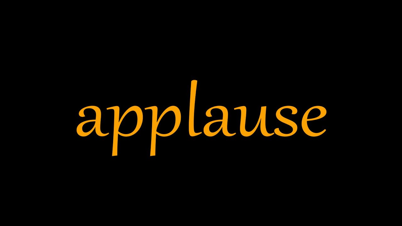 Applause-word of the day