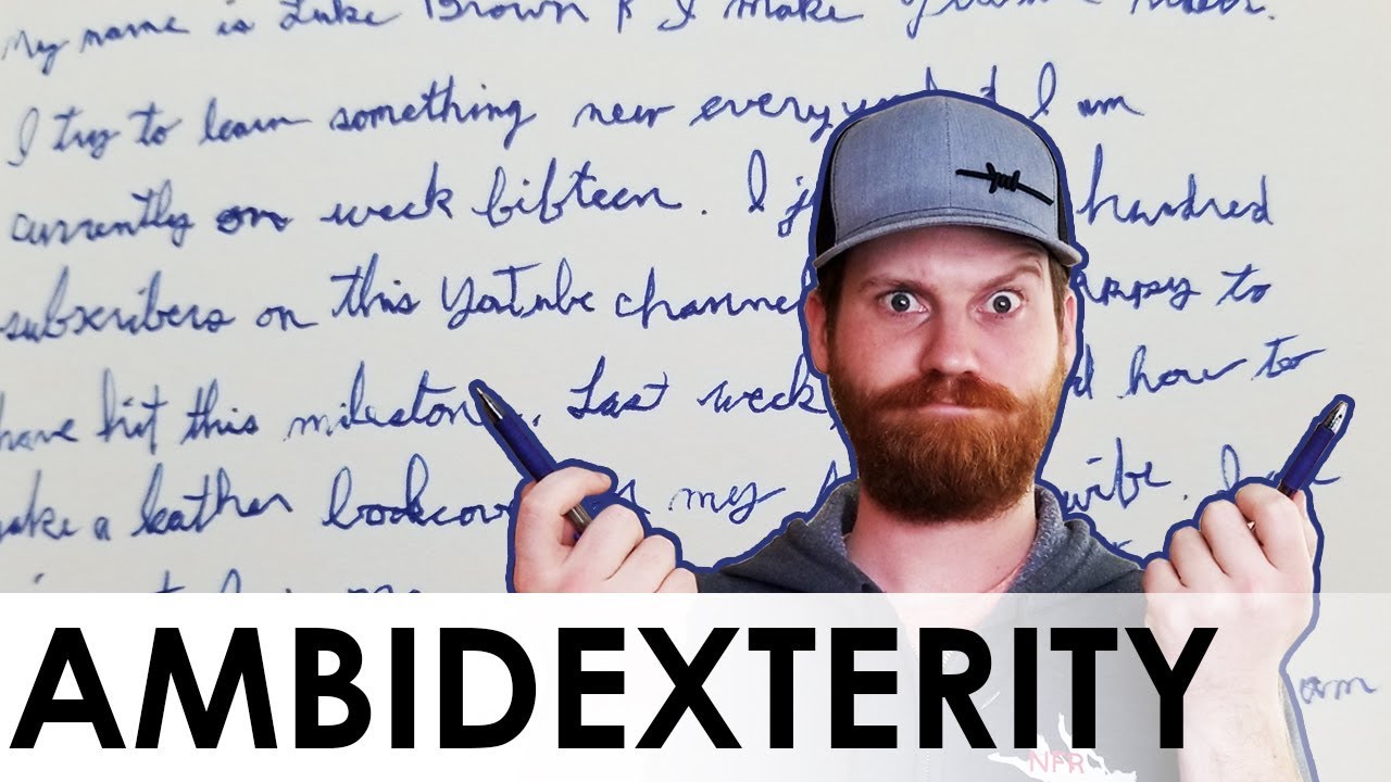Learning How to Write With My Non-Dominant Hand