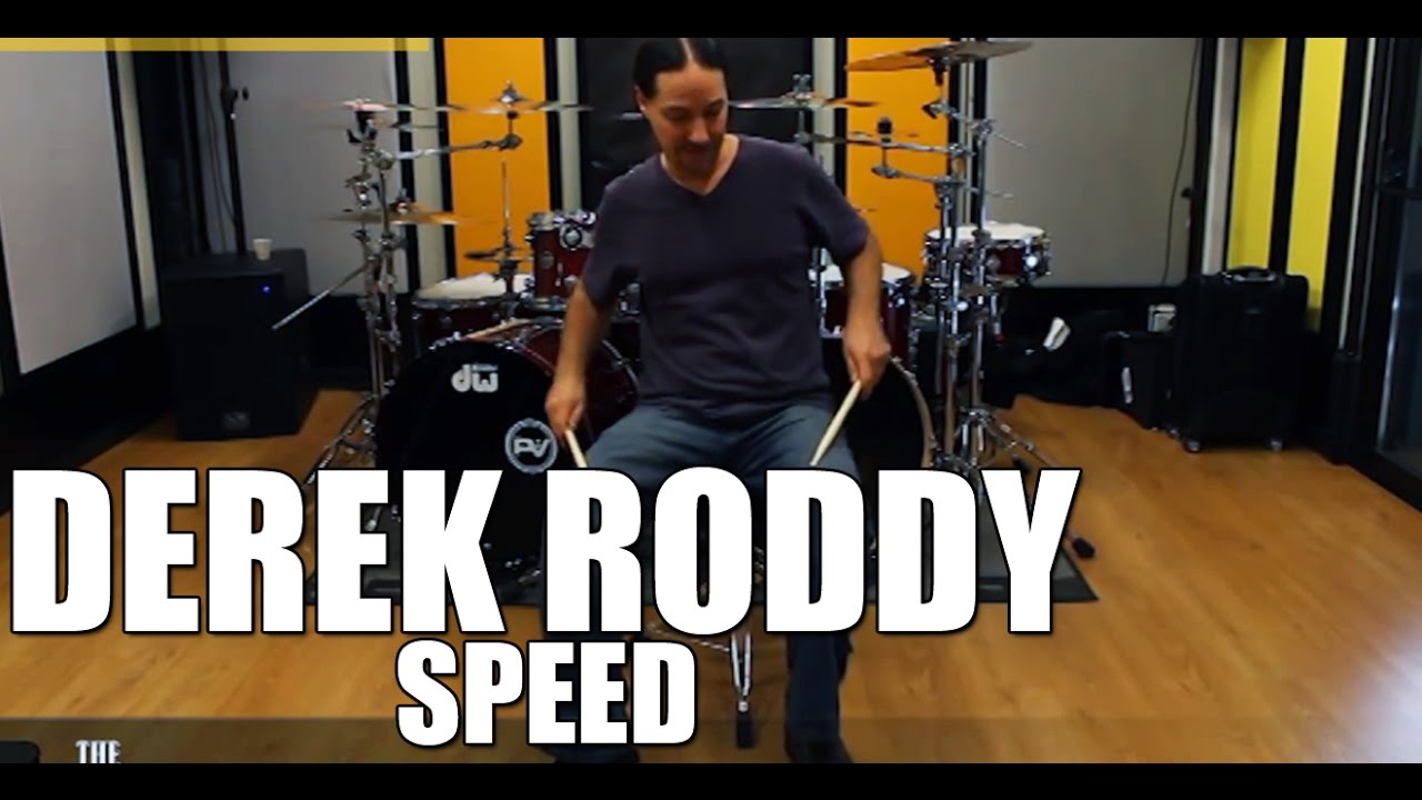 Derek Roddy - Double Bass Lesson, How to Play Fast on Drums, Speed, and Blast Beats' drum lesson