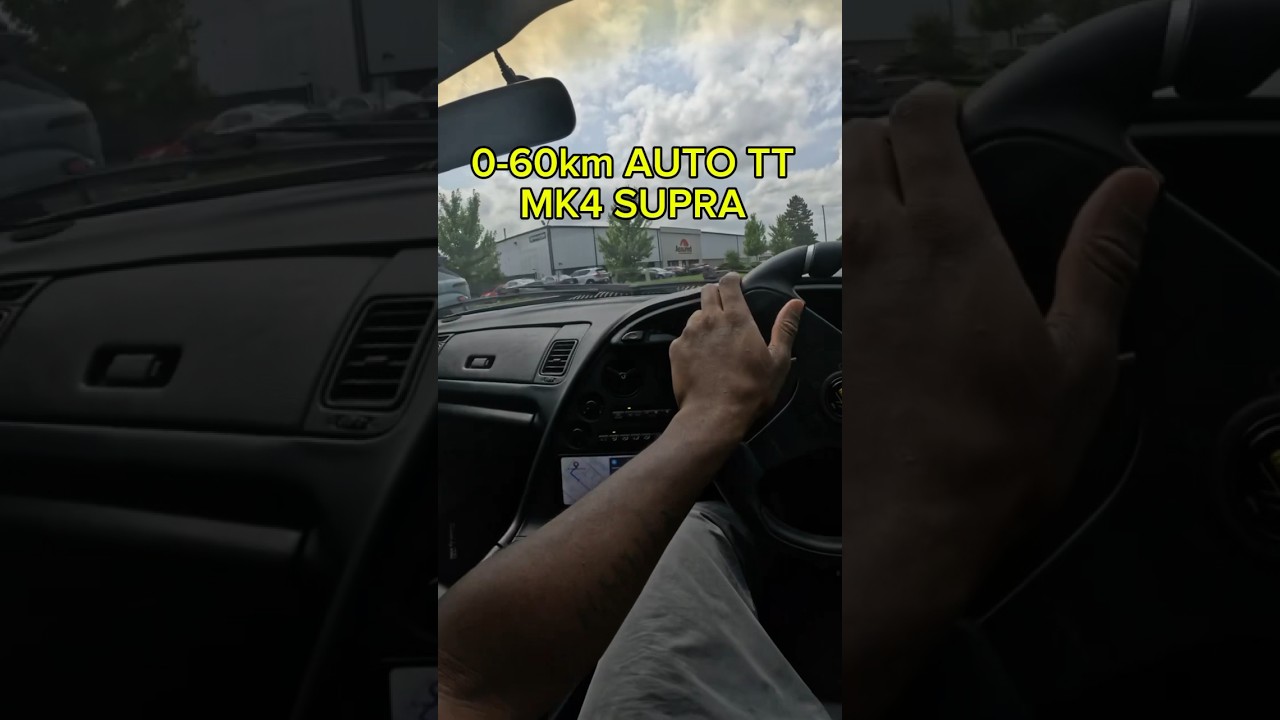 0-60KM IN MY STOCK AUTO TT MK4 SUPRA❗️IS THAT FAST OR SLOW!?