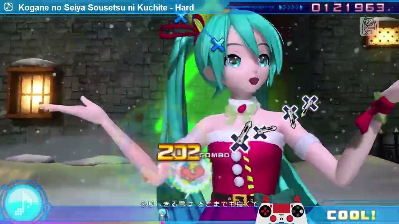 [1080p] Project diva pc (Game master) 金の聖夜霜雪に朽ちて
