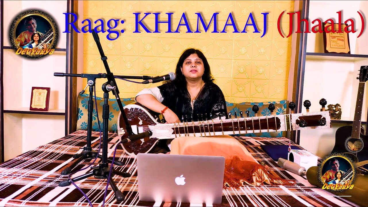 How To Play Rag Khamaj | SitarJhaala Tutorial | Easy Notation | Raag Khamaaj Sitar Lessons