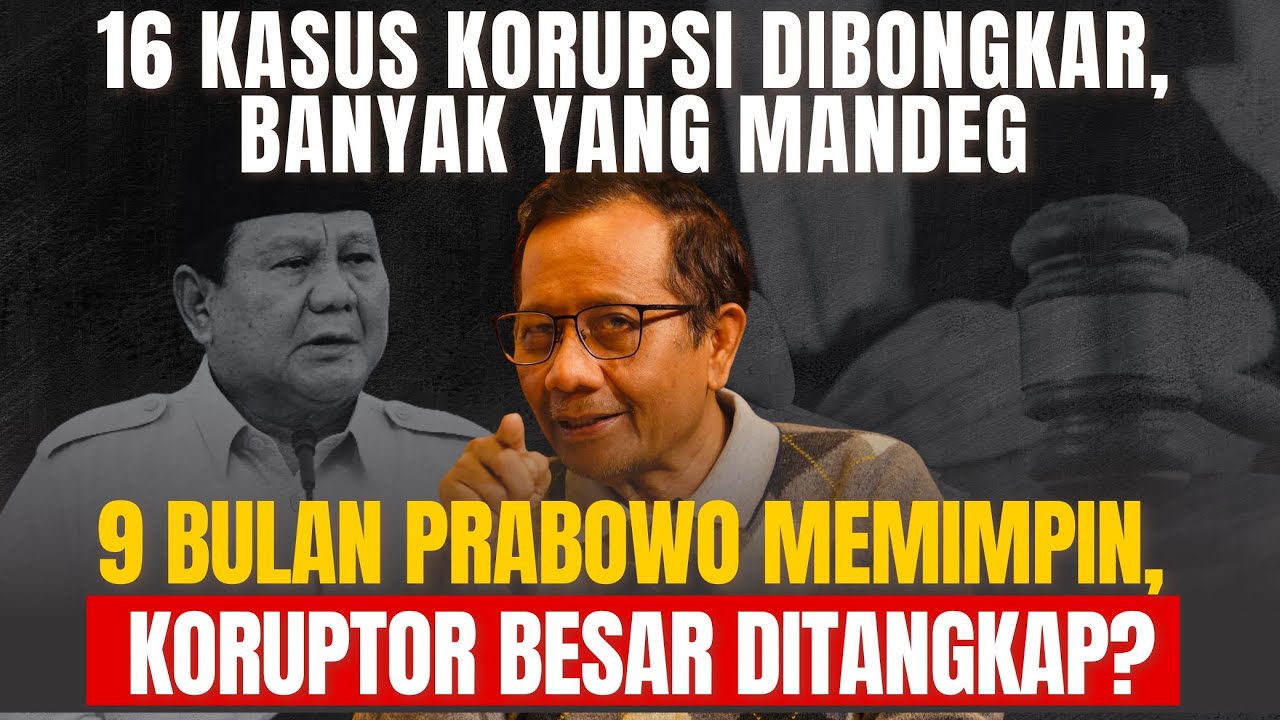 CATATAN MAHFUD MD DI 9 BULAN PEMERINTAHAN PRABOWO