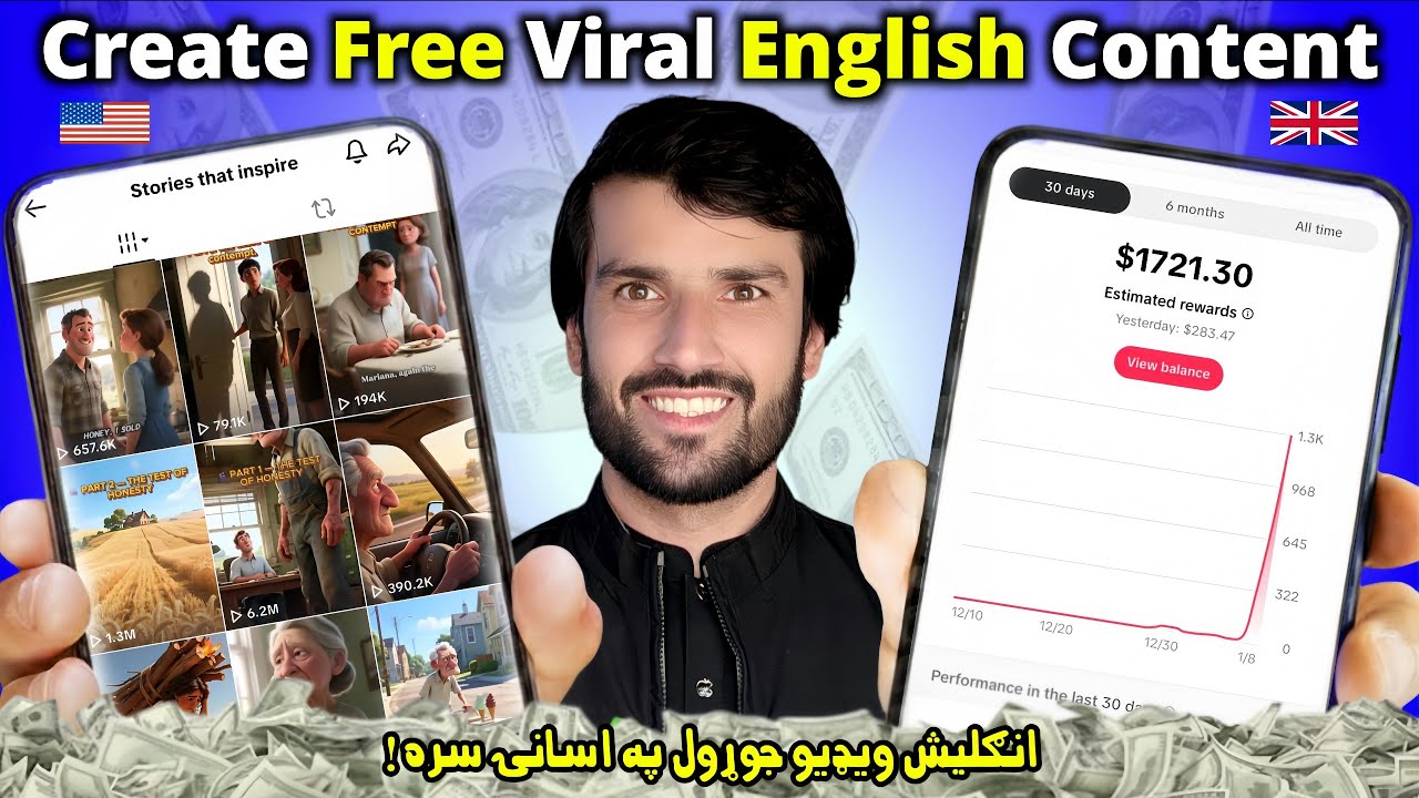 Как создавать бесплатные видео на английском языке для TikTok и YouTube | Руководство High RPM Co...