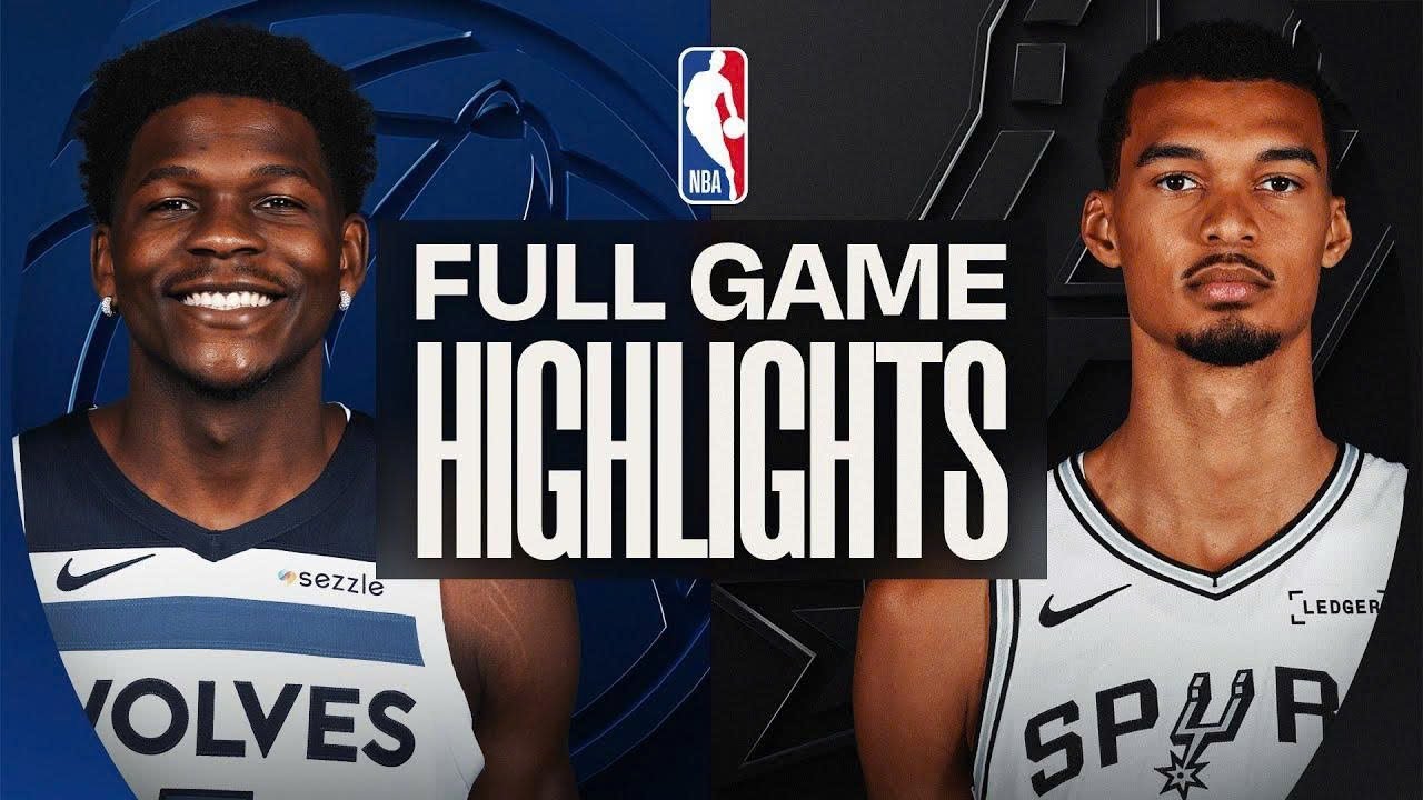 San Antonio Spurs Vs Minnesota Timberwolves Full Game Highlights - Jan 11,2026 | NBA