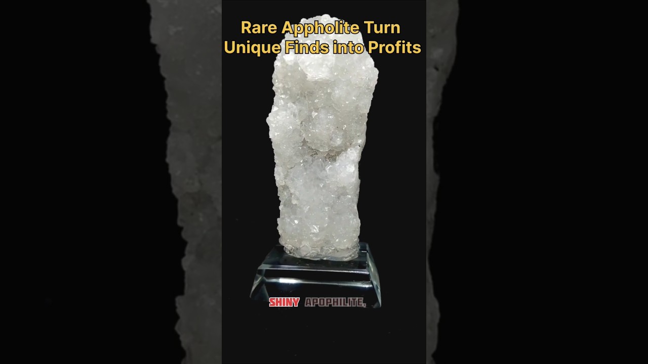 Natural Shiny Apophyllite Flower Point – Perfect for Gemstone Specimen Collection 190 gram  $35