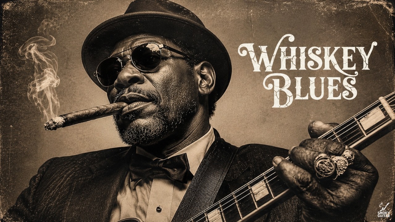 Midnight Blues Guitar &ndash; Slow Relaxing Whiskey Blues for Late Night Vibes | Whiskey Blues #blues