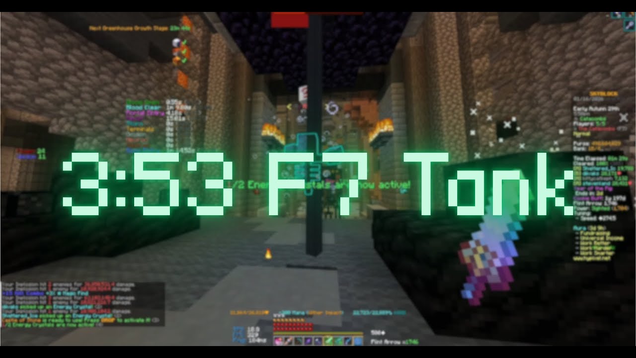 3:53 ADHD F7 Tank POV | Hypixel Skyblock Dungeons