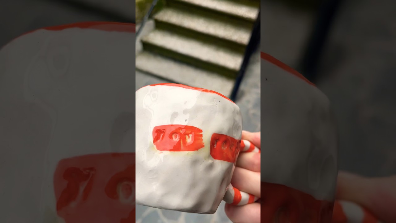 Handmade ceramic cup #handmadeceramics #ceramicsart #handmadepottery