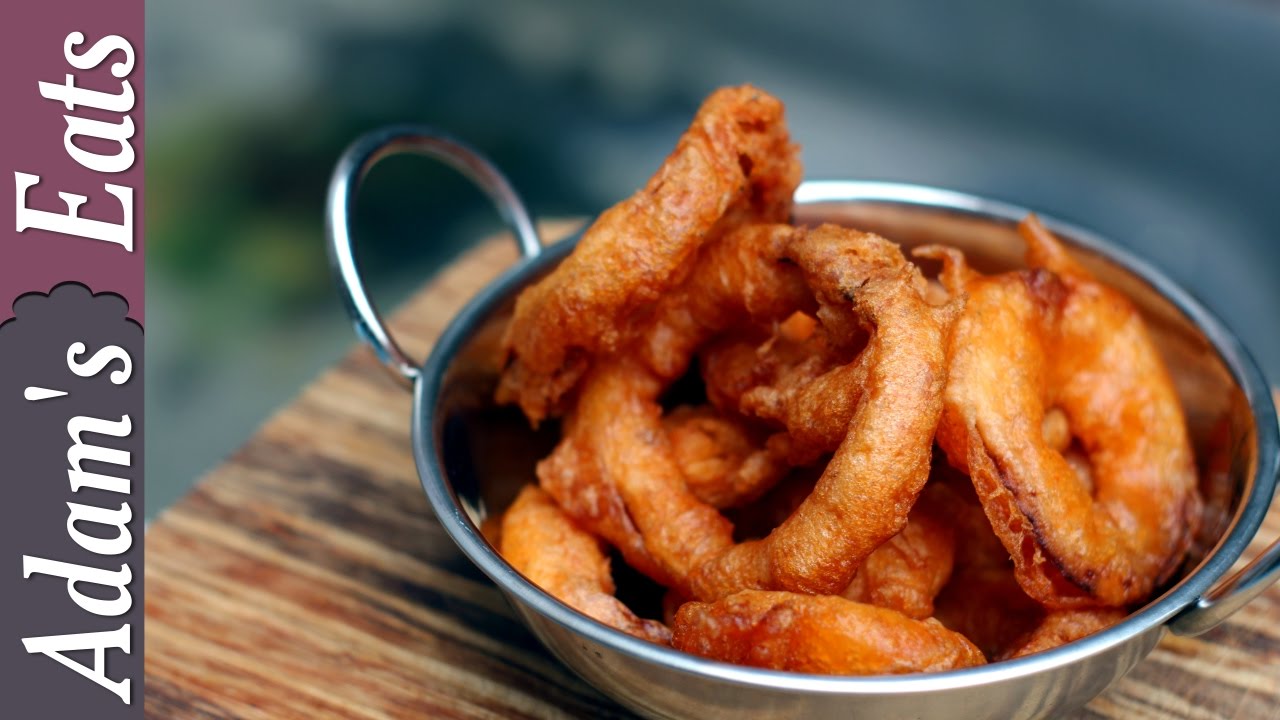 Beer battered fried onion rings recipe | How to make fried onion rings