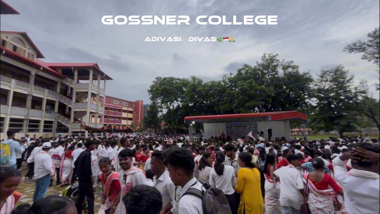 Gossner college || adivasi divas 🌿🇲🇨🙏 || full enjoy 🎉 || 2024 🫶