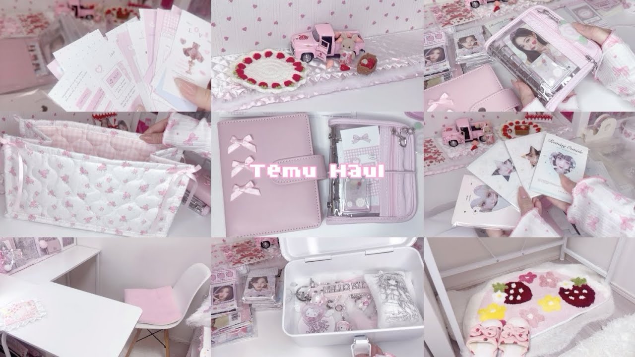 オタクのかわいい購入品紹介/TEMU/梱包/収納グッズ/ダイアリー/バインダー/HOMEDECO