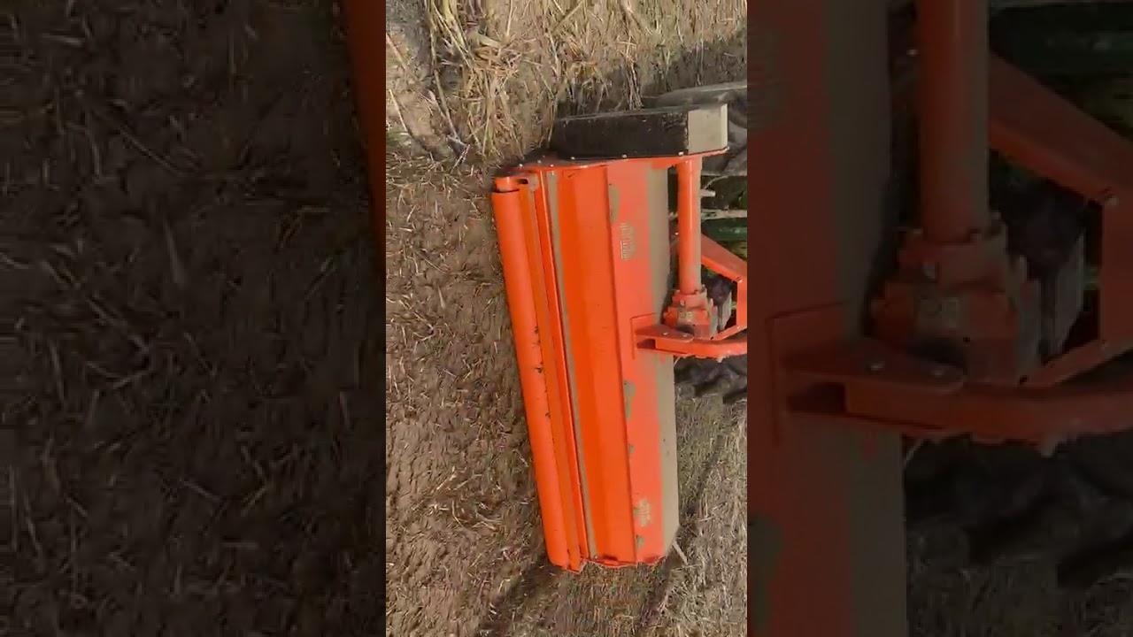 Use of Trash mulcher in sugar cane leaf mulching
