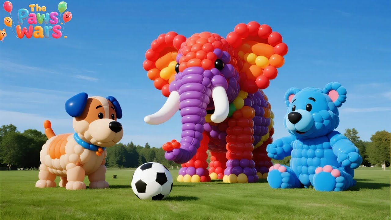 AI Animal Transformation: Funniest Balloon Animal Morphing! 🦁🐘