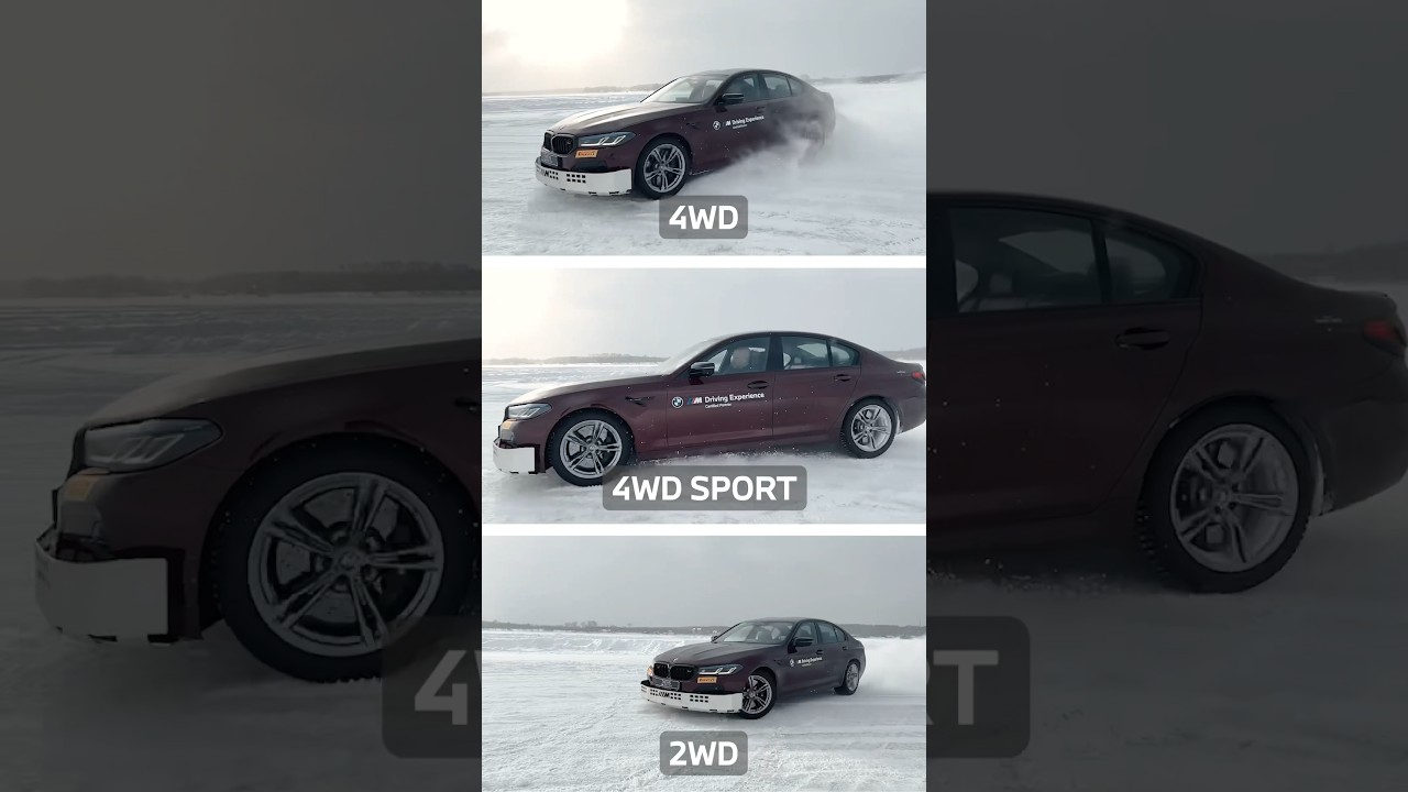 Дрифт на 4WD vs 2WD vs 4WD Sport🔥 Вот как работает M xDrive #bmw #bmwm5 #xdrive #4wd #авто #дрифт