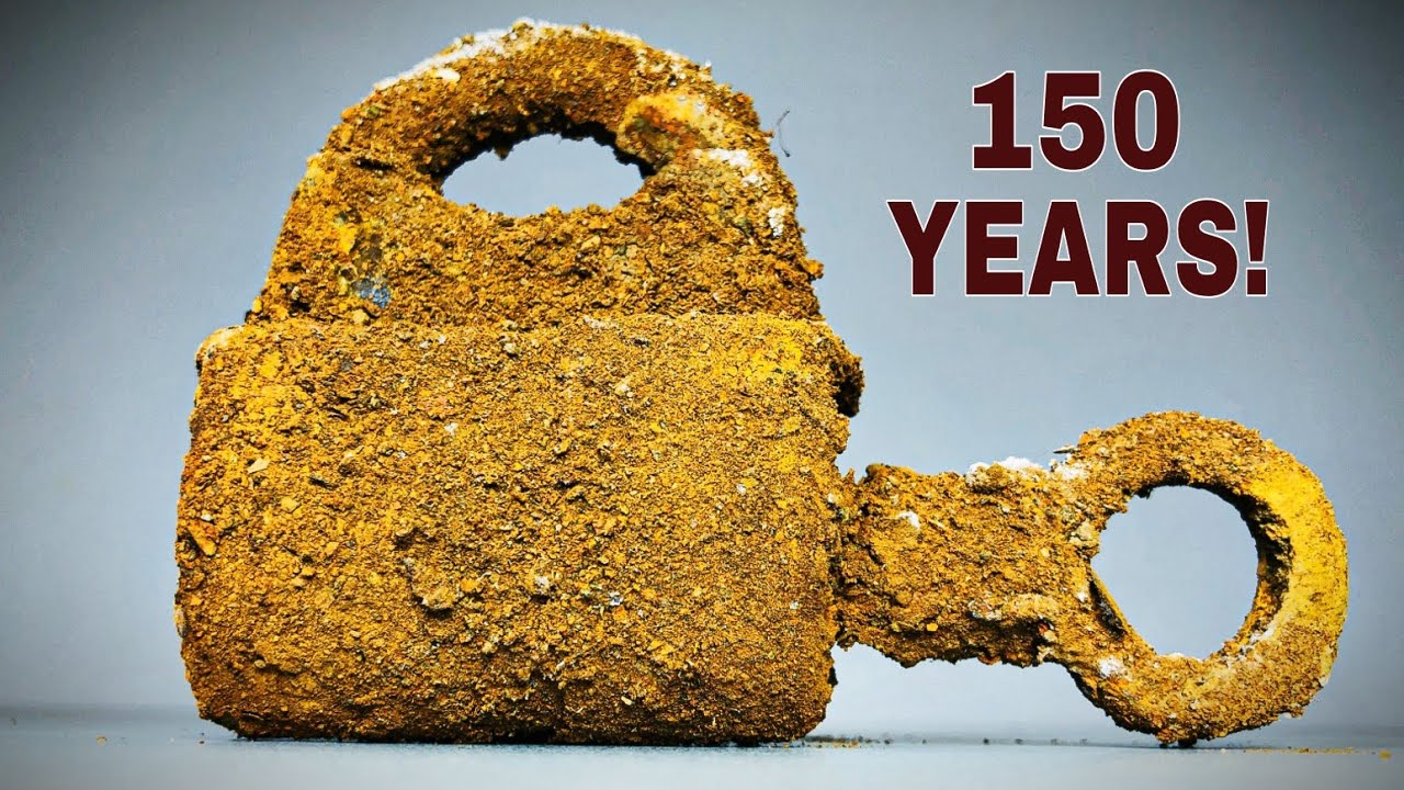 Extremely Rusty Antique Lock Restoration ! Lot Of Amazing Restoration Techniques