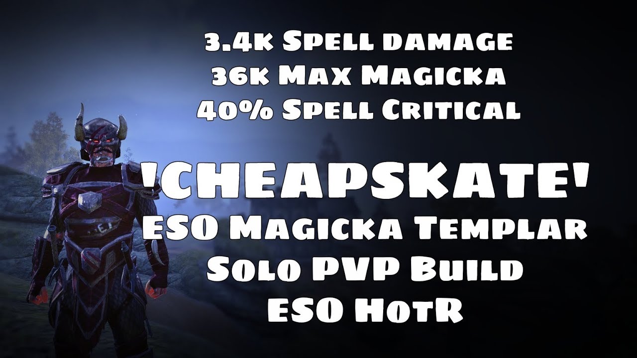 'Cheapskate' | Magicka Templar Solo PVP Build | ESO Horns of the Reach