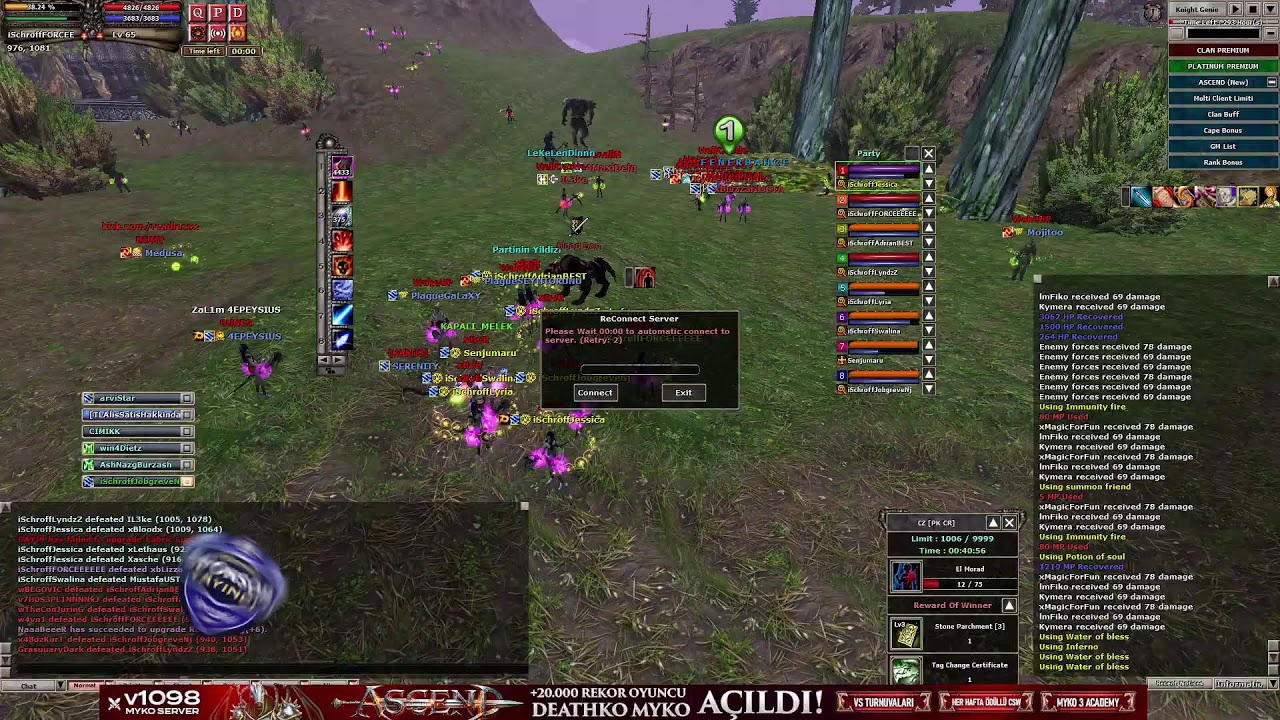 #DeathKO Myko ASCEND! - FORCEEEEEE PK  & FARM Yayını