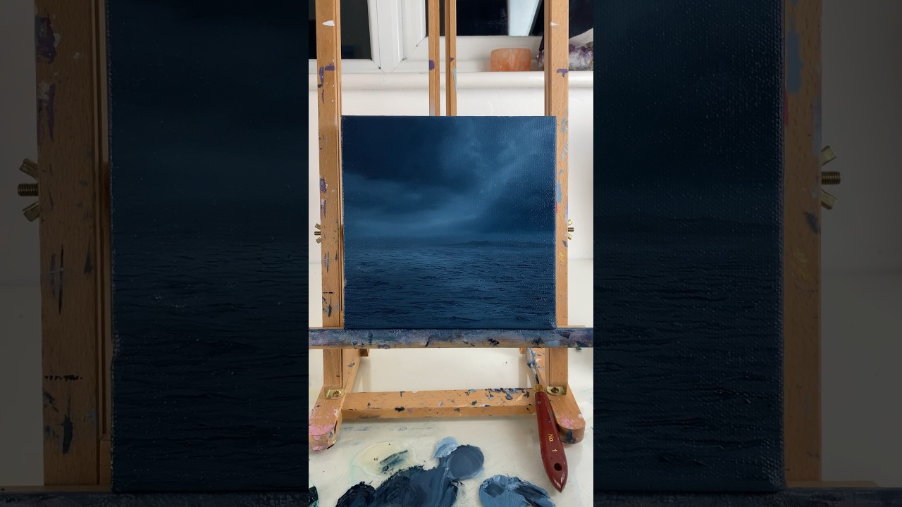 Dark Night On The Water Oil Painting 