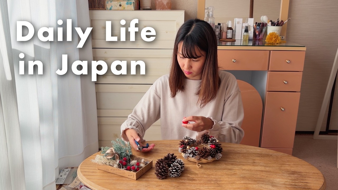 Зимний День, Дарящий Тепло Сердцу в Японии🇯🇵 Отдых с Моей Кошкой｜Домашние суши & Рождественский DIY🎄