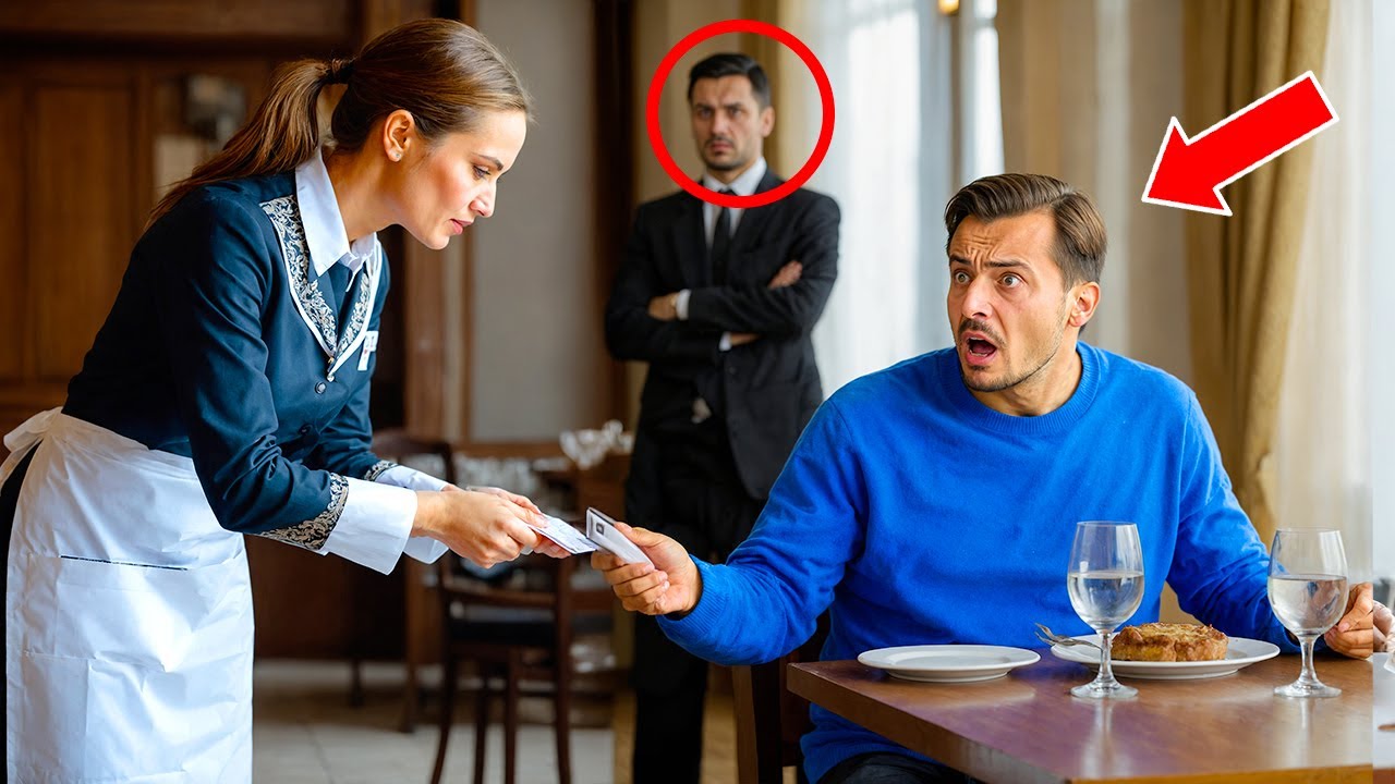 Undercover-Millionär bestellt Steak – Kellnerin reicht ihm Zettel, der ihn erstarren lässt