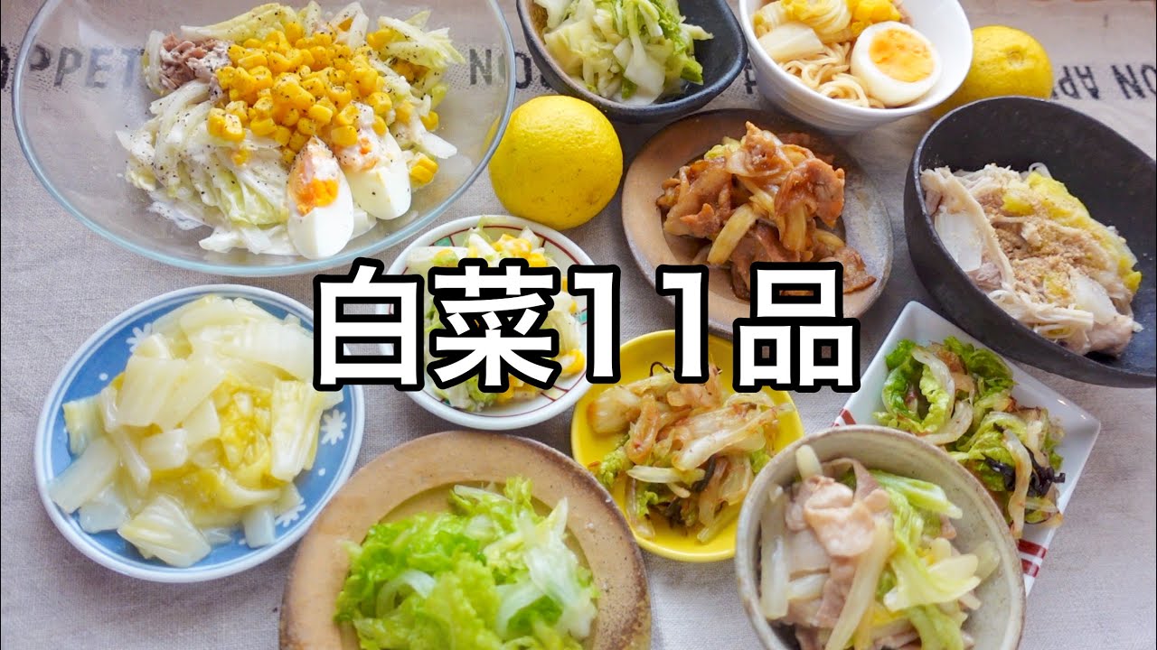 【白菜レシピ11品】白菜を丸々１個使い切る！白菜大量消費の決定版