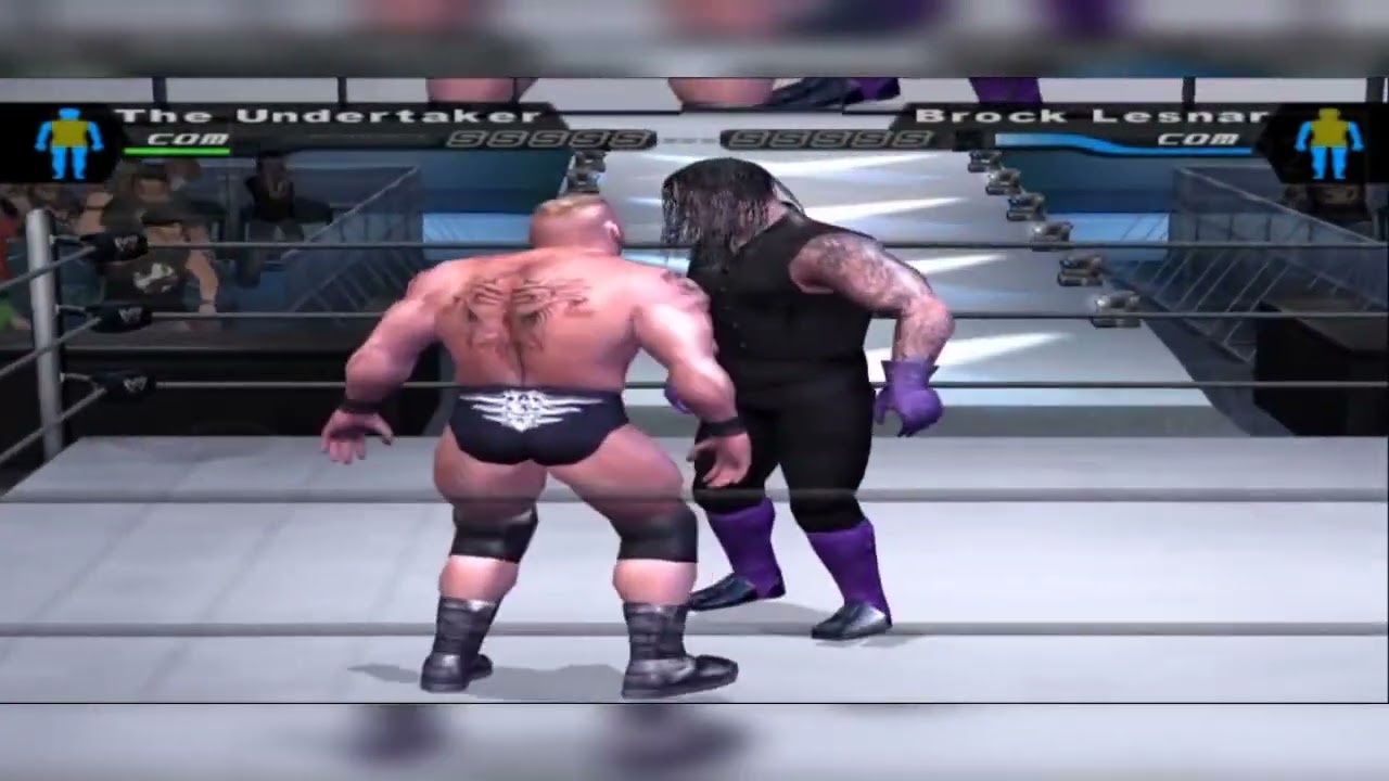 the Undertaker vs Brock Lesnar wrestlemania 19 SmackDown here comes the pain 