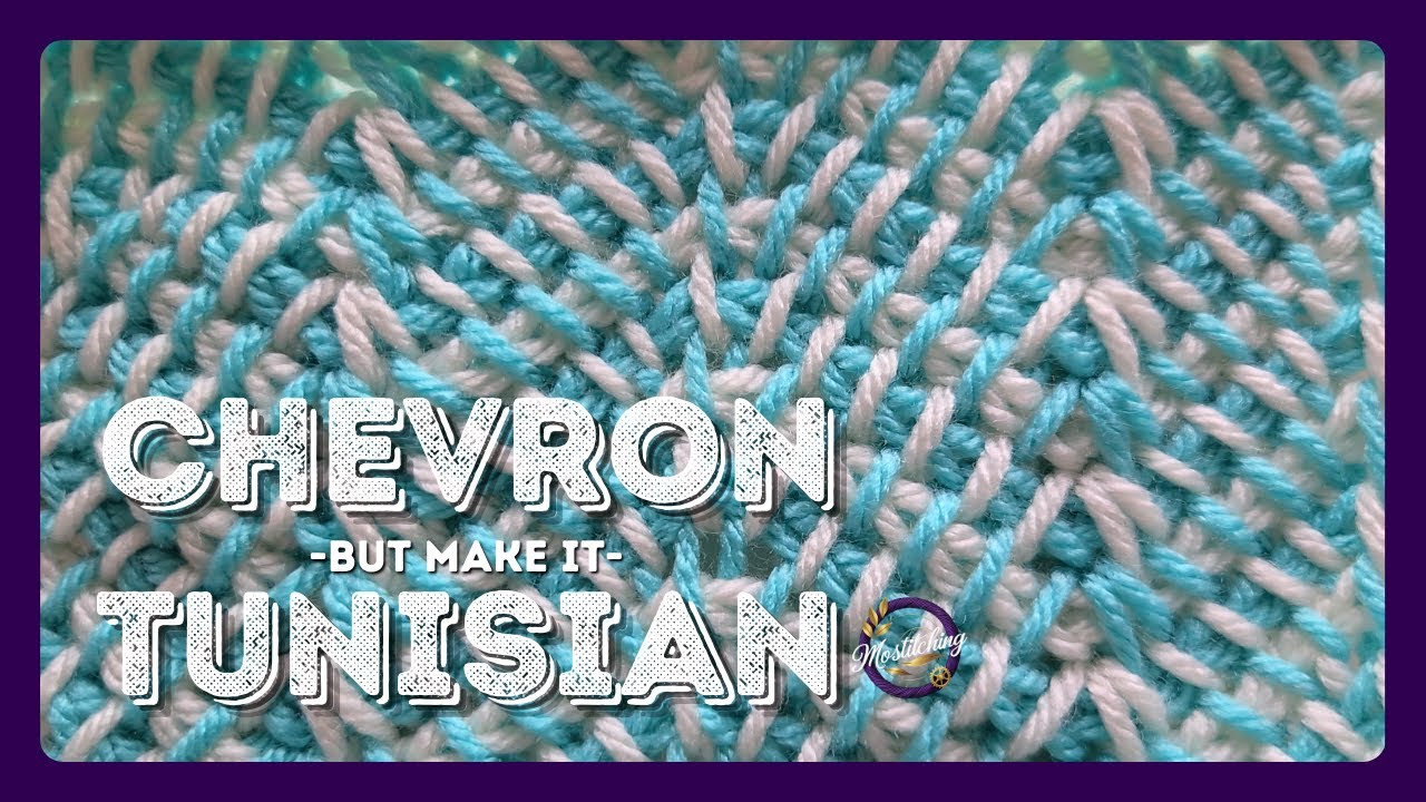 Tunisian Chevron Crochet Tutorial | Easy Chevron Stitch