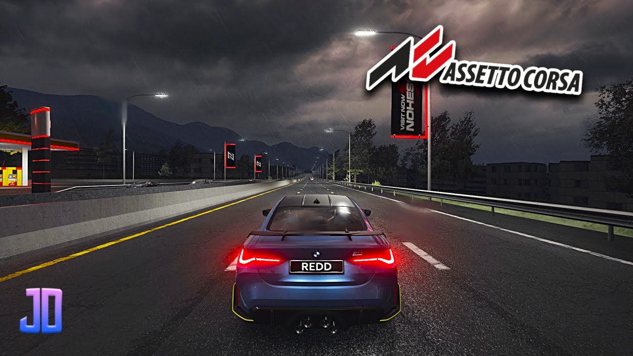 TUNED BMW M4 Competition G82 POV Rainy Thunderstorm Drive 415 NO Hesi Map | Assetto Corsa | T300 RS