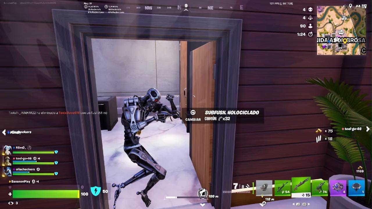 Fortnite (PS5) 4K 120FPS Exterminando lobbys