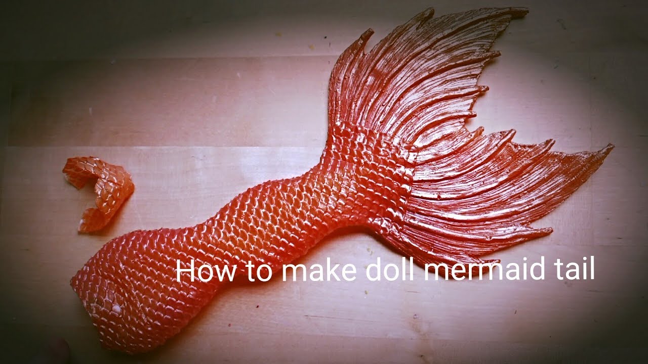 How to make an incredible doll mermaid tail, MH repiant " Capricorn" Part 3/3