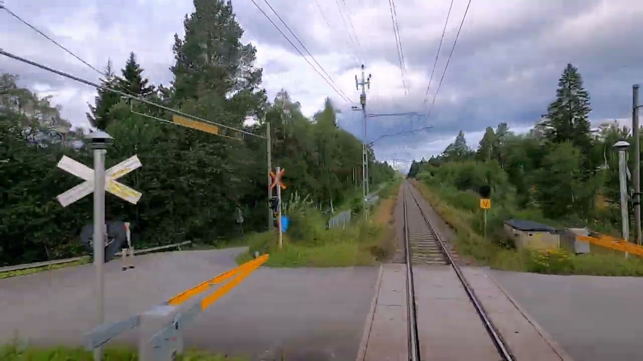 Nordic Forest Train Trip - 4K Cab ride (Östersund to Duved)