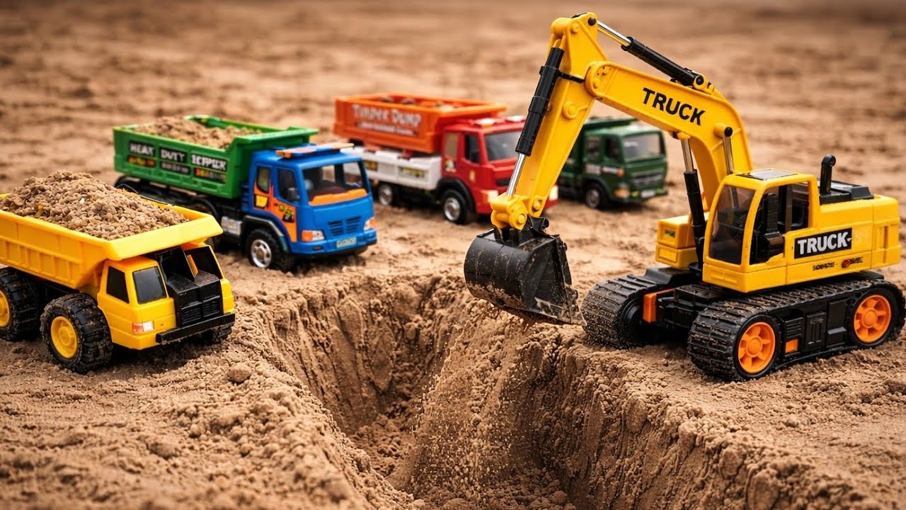 JCB Tractor Dumper Cartoon | New BharatBenz Dumper Loding Muddy Accident Puling Out JCB #jcb #toys 