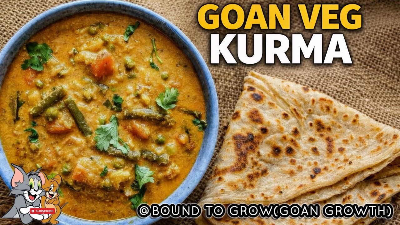 Hotel Style Goan Veg Kurma Recipe| Traditional Creamy Kurma #goanrecipe #vegkurma #kurma 