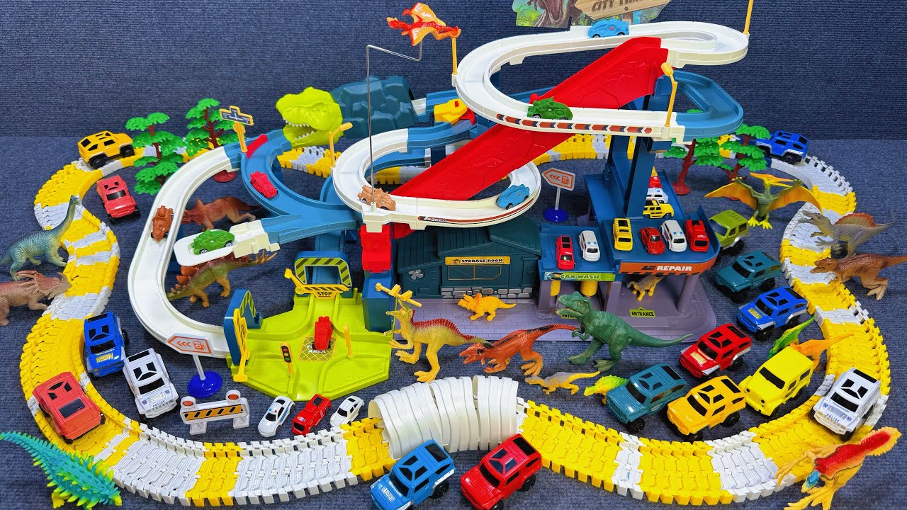 Satisfying More surround fast-tracking cars   Lego roller coaster
