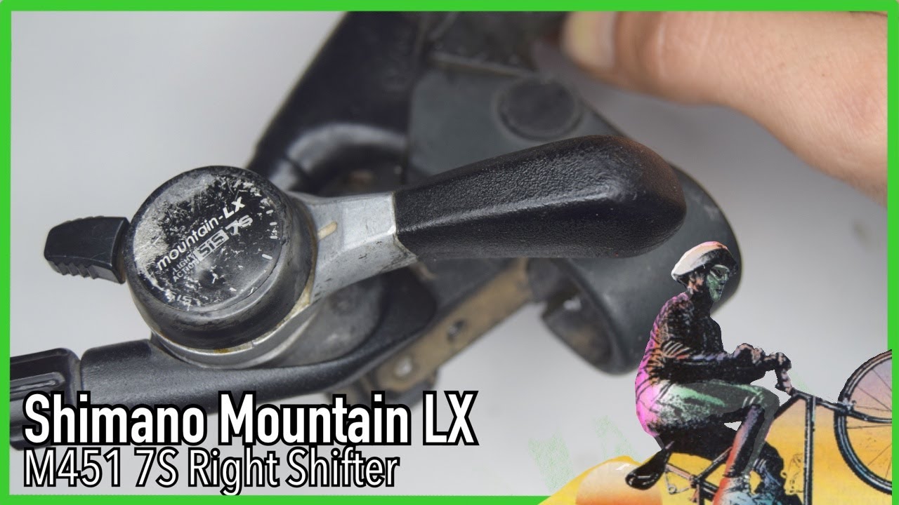 Pt.1 Shimano Mountain LX 7 speed M451 shifter: Rebuild service overhaul dissembly