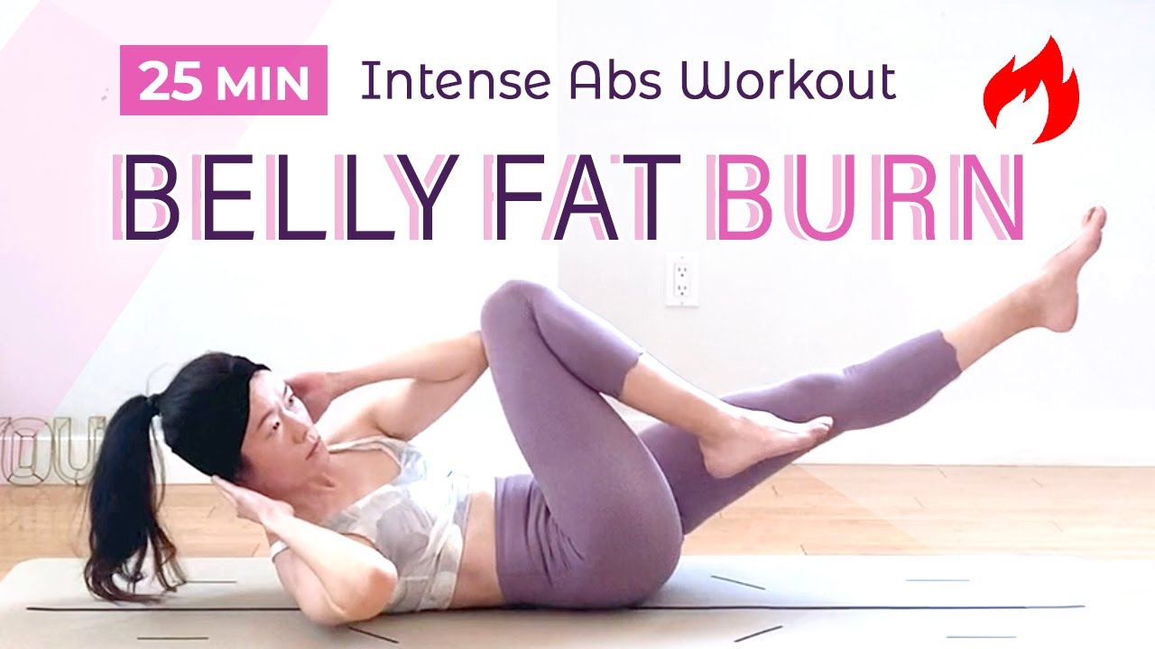 25MIN INTENSE ABS WORKOUT / Lose Belly Fat & Toned Abs / HIIT for Abs, Love Handles, Oblique & Waist