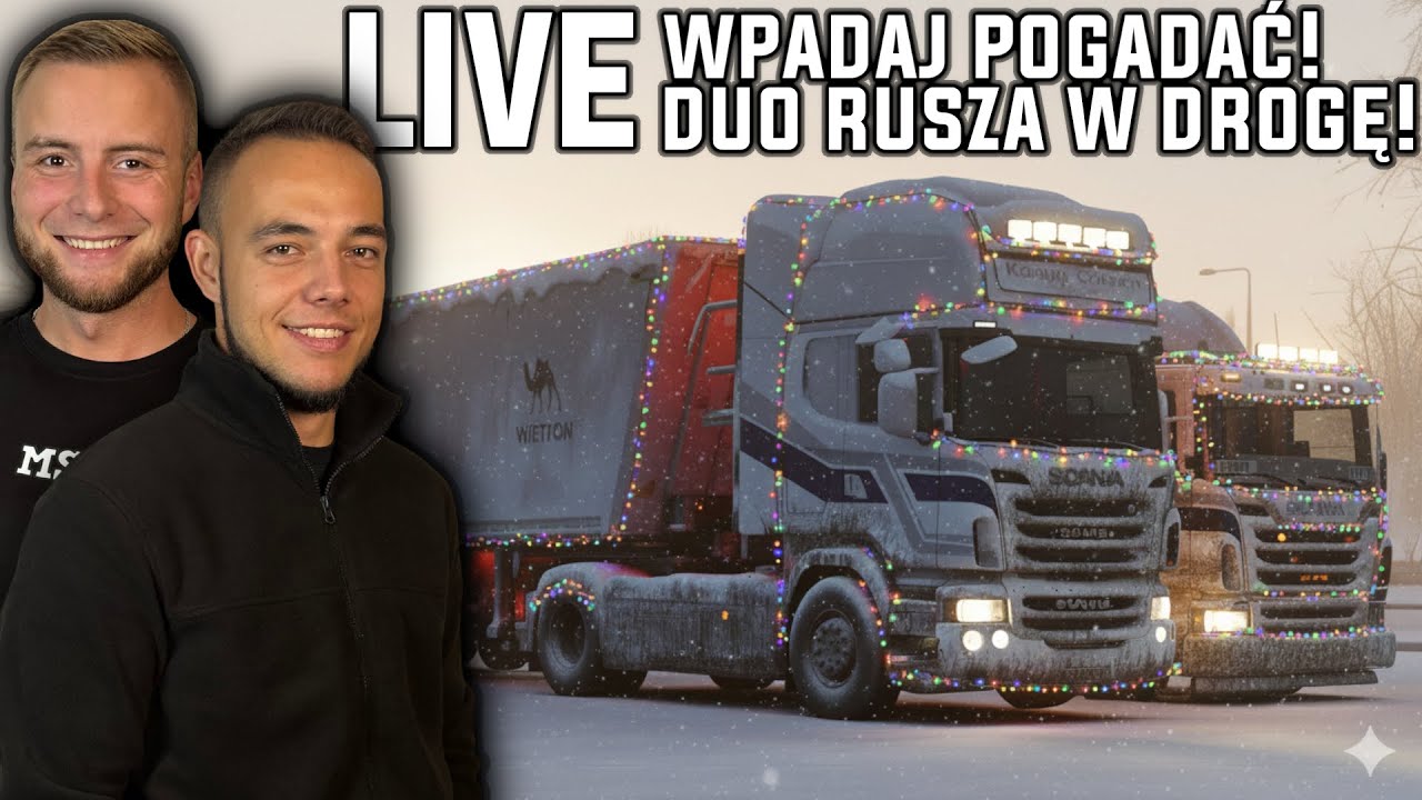 DUO RUSZA W ŚWIAT / ETS 2 PROMODS!😍 @Bronczek2 & Jankus 😅 2X SCANIA🐮| Zapraszamy! 😋📺Live🔴🤠| MST |
