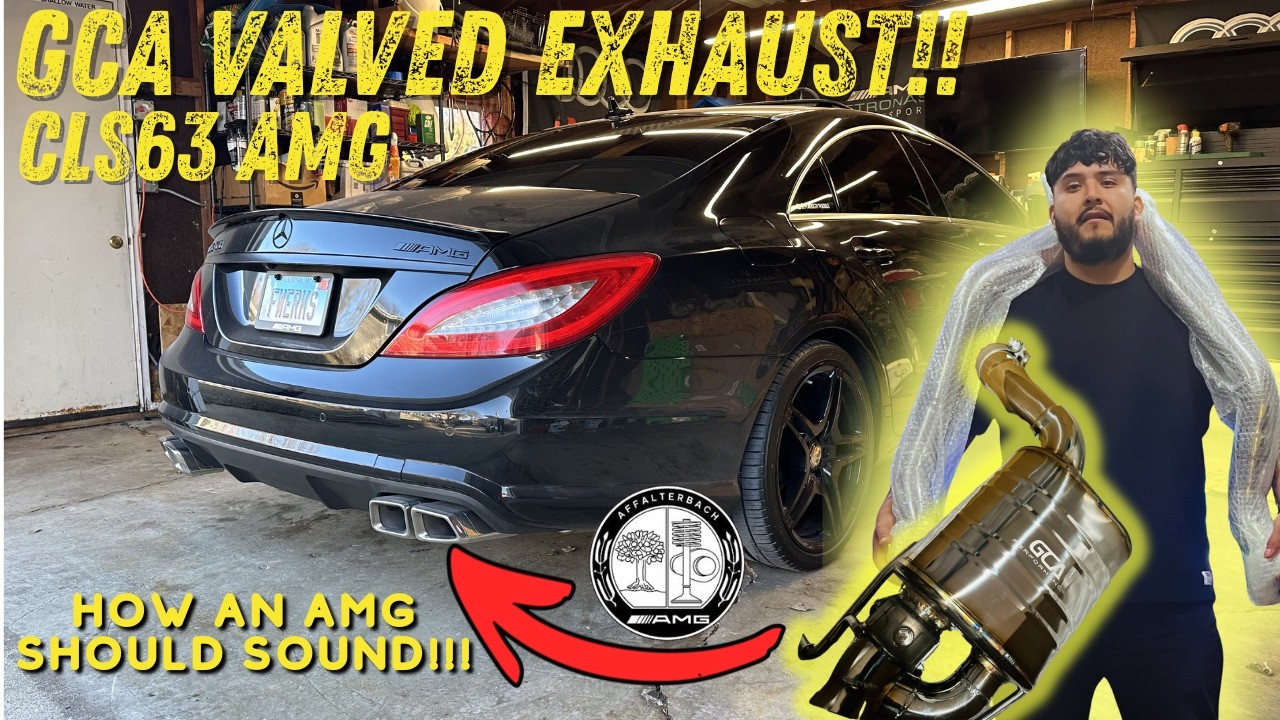 Выхлопная система GCA Performance Valved для Mercedes CLS63!!!! Установка/Обзор!
