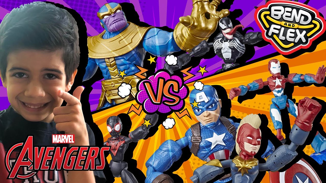 BEND AND FLEX ADVENGERS edition liscensed toys review 2020 movie. Toys Review! ‼😱