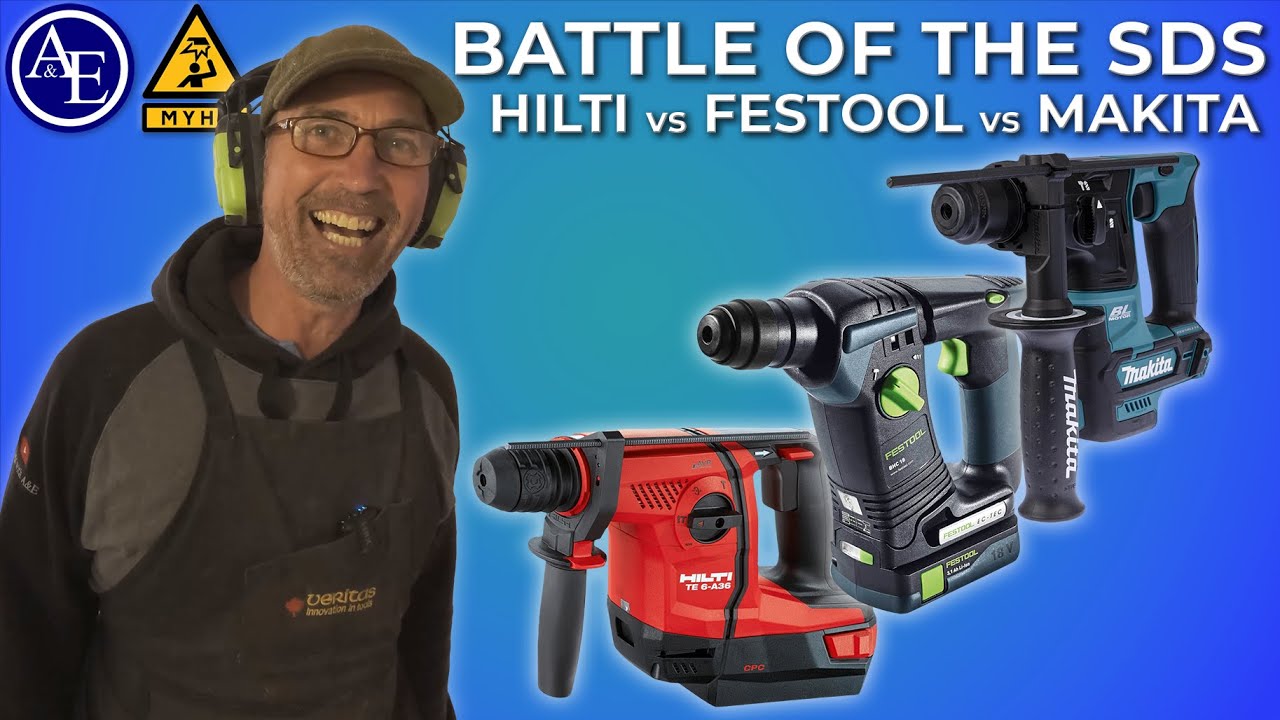 Обзор инструмента SDS Drill Tool: Makita vs Festool vs Hilti