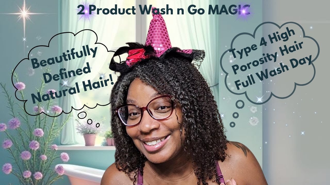 Perfect 2 Product Wash n Go | Defined, Moisturized Type 4 Hair Results!