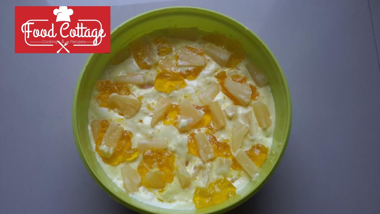 Pineapple delight/Creamy Pineapple Dream Dessert By Food Cottage