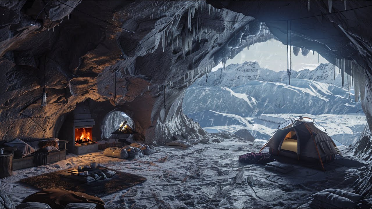 Lost in the Howling Labyrinth: A Disorienting Embrace of Wind and Snow | Snowy Land White Noise