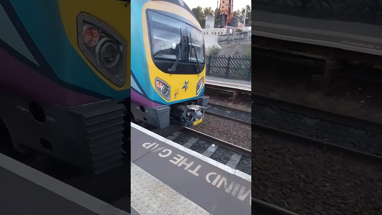 2 TPE Trains at Deighton station in North Yorkshire