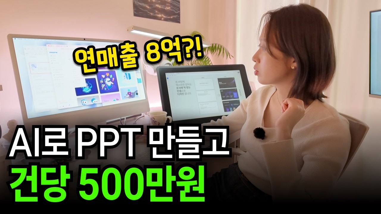 AI로 하루 1시간 PPT 만들고 8억 쓸어담은 31살 여사장님