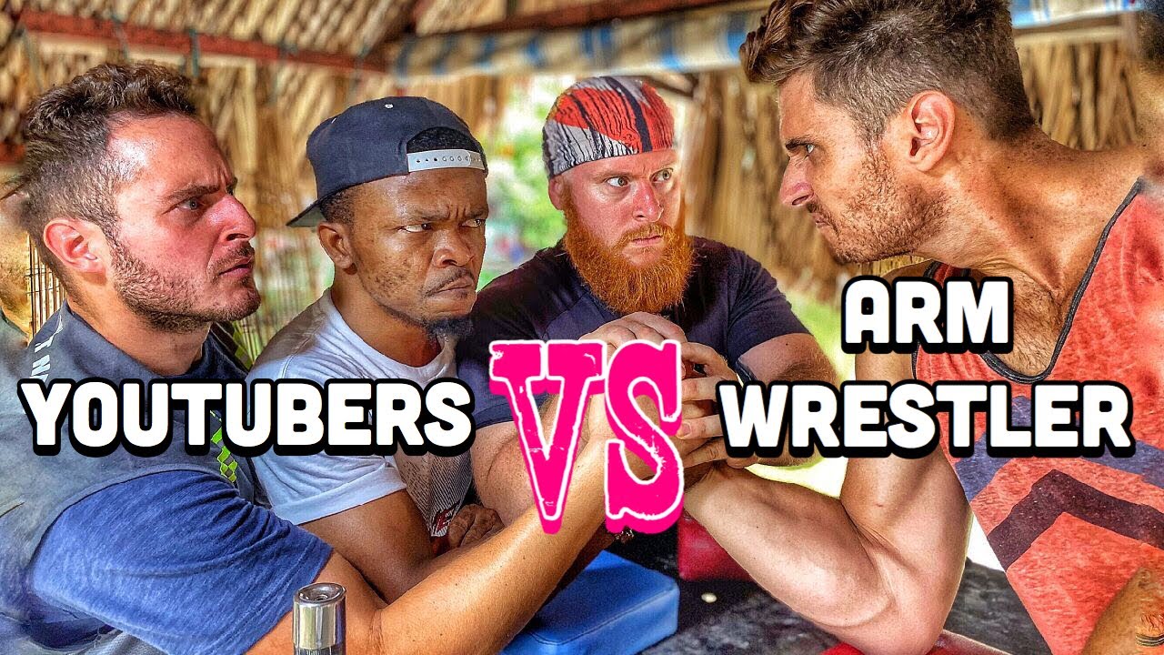 Arm Wrestlers VS Youtubers! (Featuring Phúc Mập Vlog, AfroViet TV, Ngữ Wave)