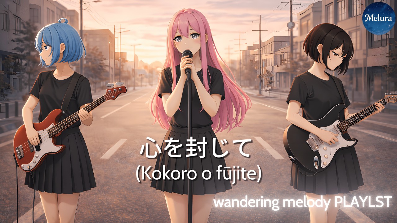 心を封じて 🕊️ | Kokoro o fūjite | Japanese Song | Soft Rock 🎸 | By Melura 🌙
