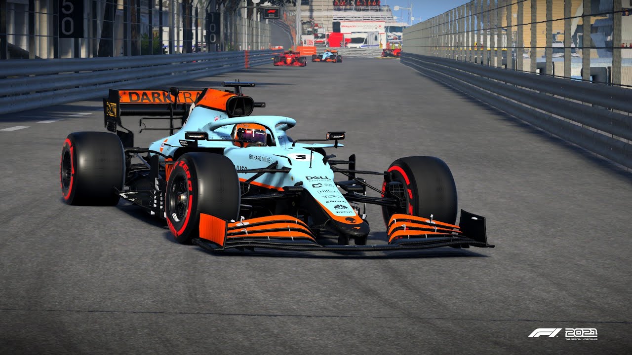 F1 2021 Modded Gameplay (PC) - Gulf McLaren - Monaco Grand Prix